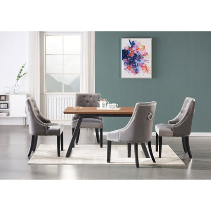 Windsor Toga Lux Dining Set | a Brown Table and Set of 4 Chairs PN Home