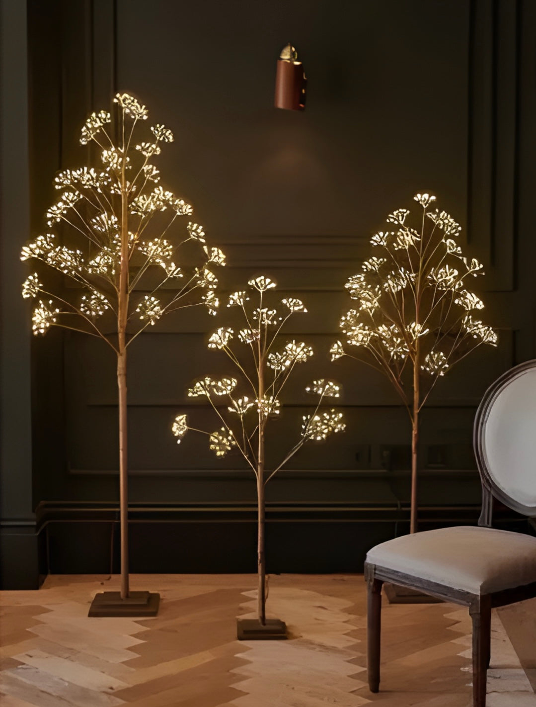 Tree Light Interior Woodland Tree Decorative Indoor Home Light 120cm Brown - AK Kin Garden ...