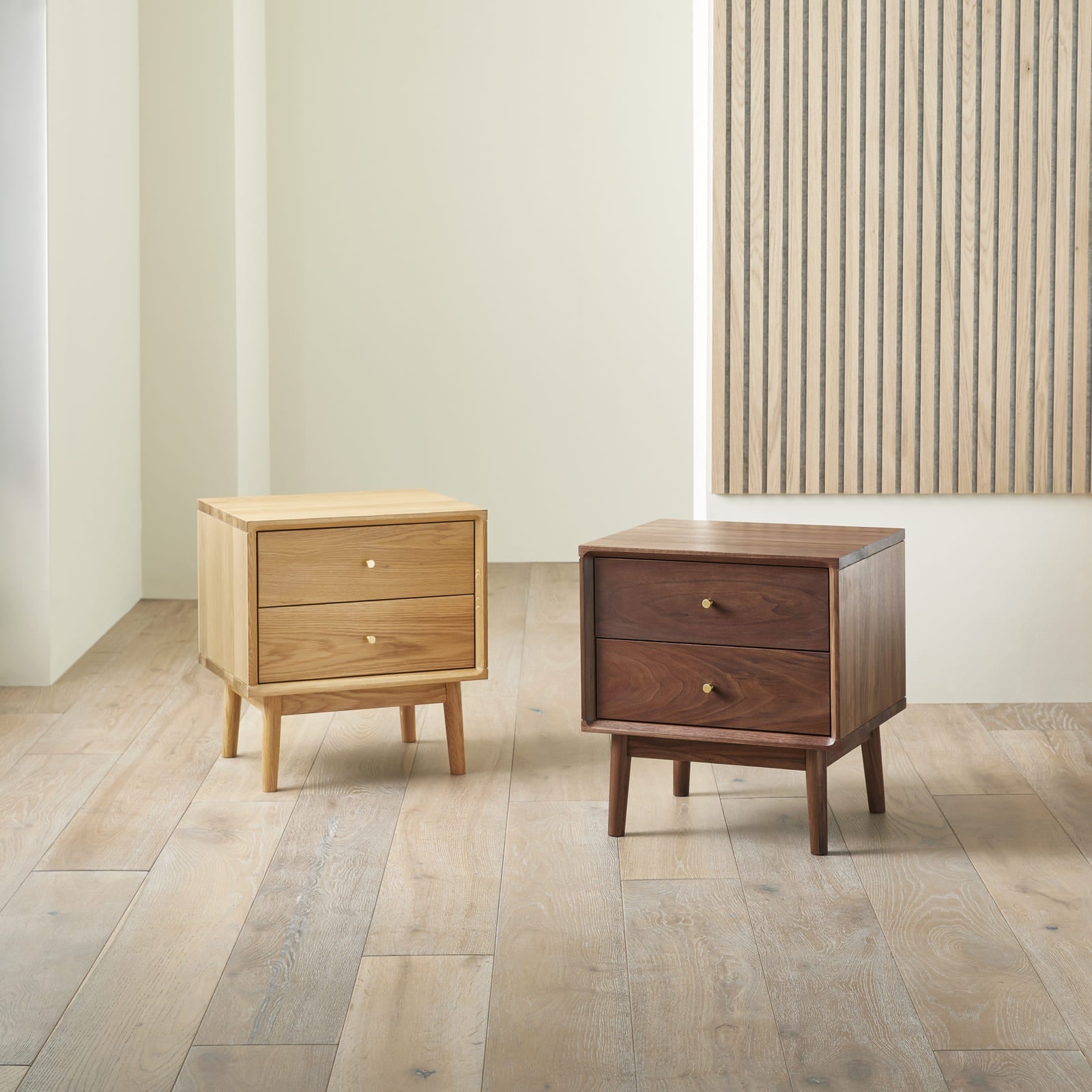 Wright Oak Bedside Table Fishe and Lilly
