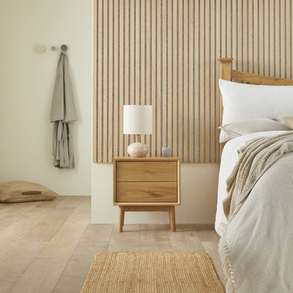Wright Oak Bedside Table Fishe and Lilly