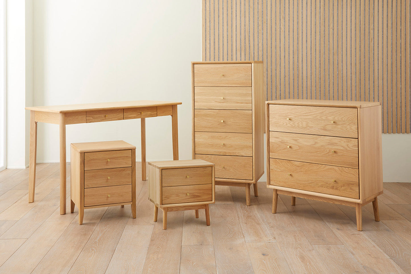 Wright Oak Bedside Table Fishe and Lilly