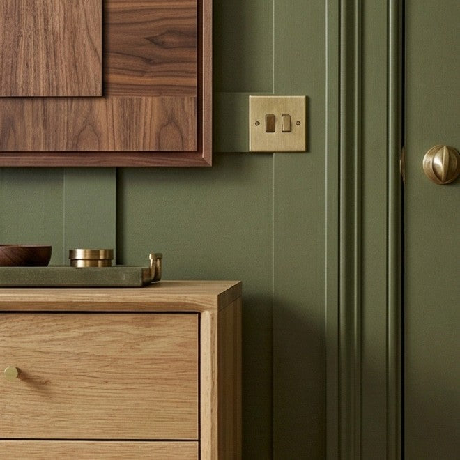 Wright Oak Bedside Table Fishe and Lilly