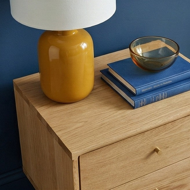 Wright Oak Bedside Table Fishe and Lilly
