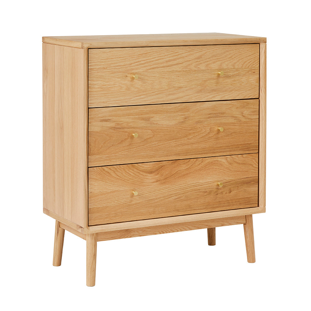 Wright Oak Chest of 3 Drawers Fishe and Lilly