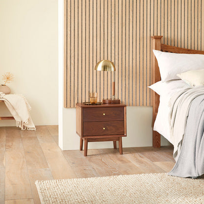 Wright Walnut Bedside Table Fishe and Lilly