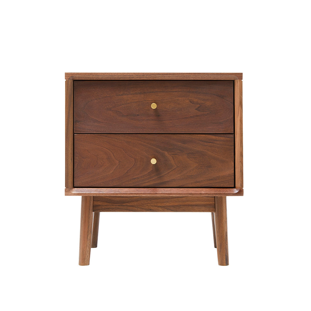 Wright Walnut Bedside Table Fishe and Lilly