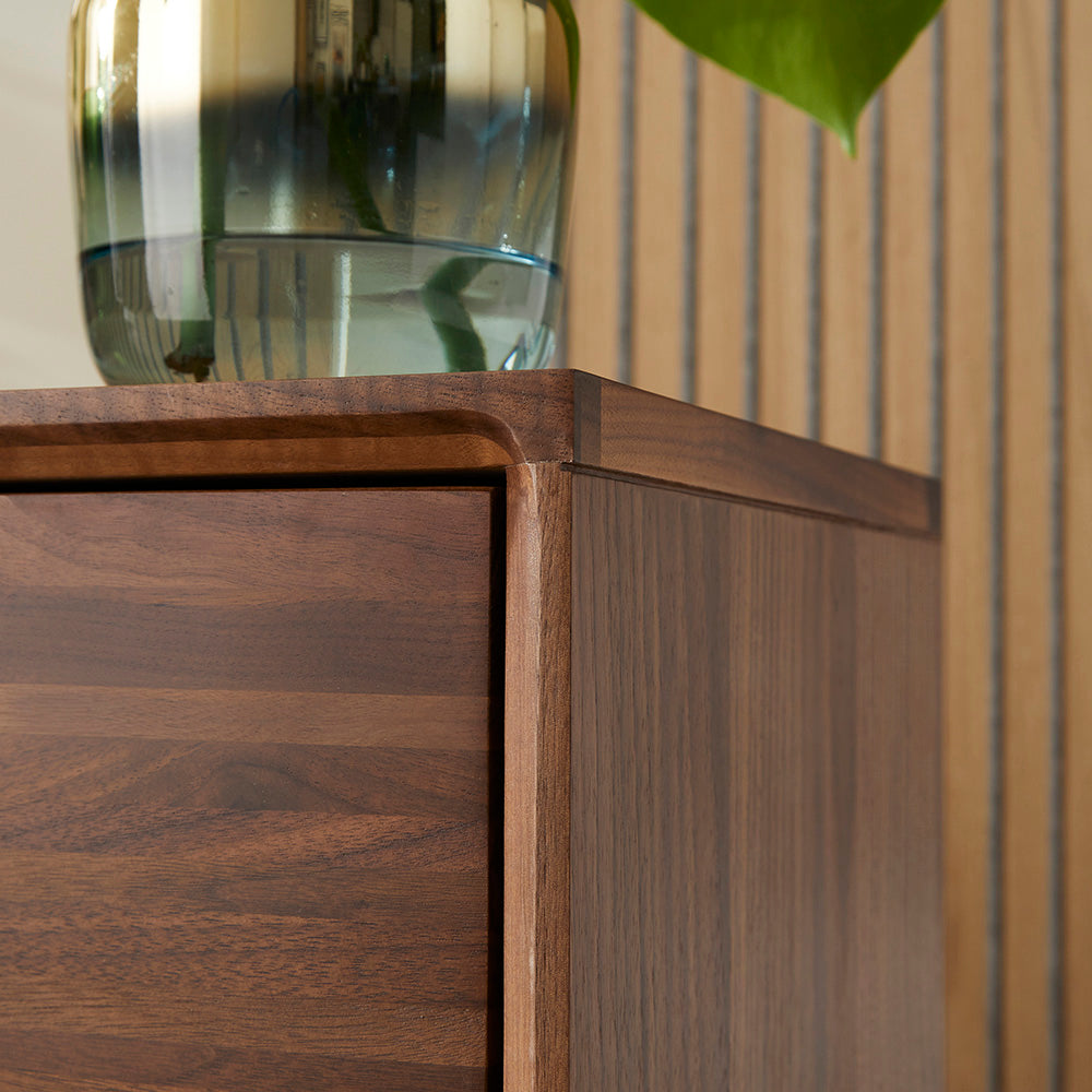 Wright Walnut Chest of 3 Drawers Fishe and Lilly