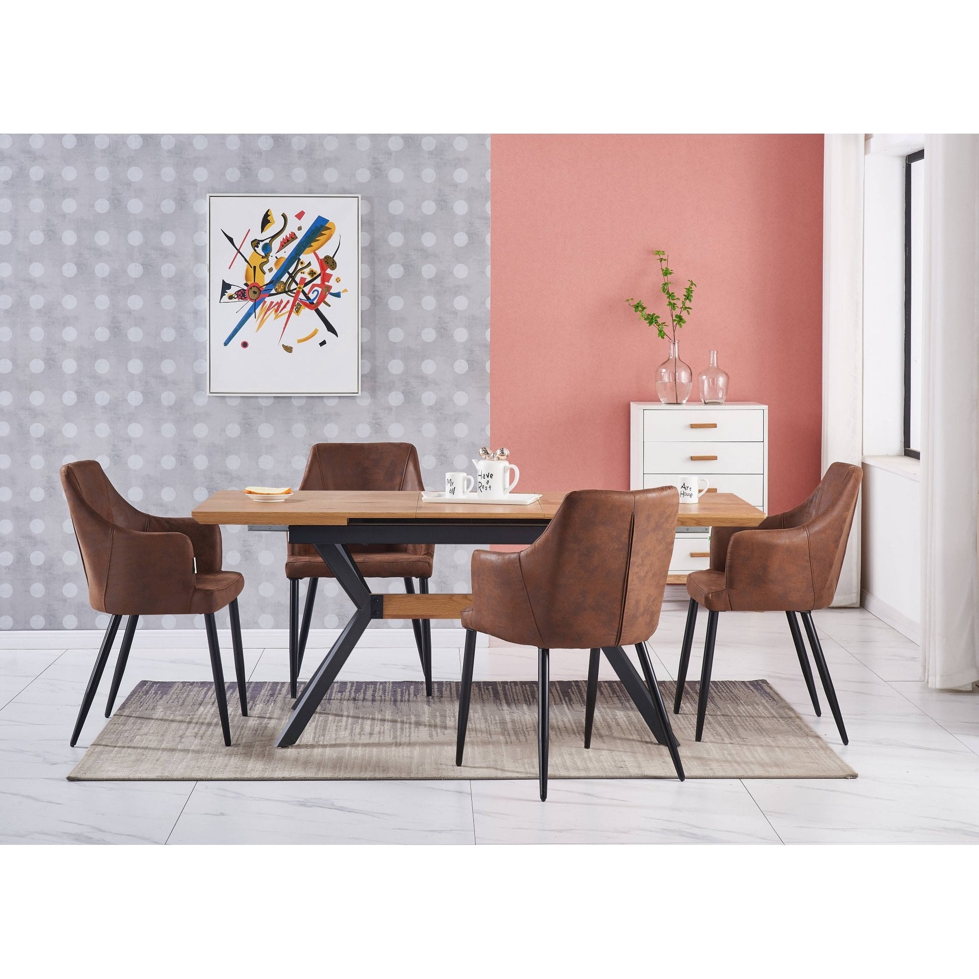 Zarah LUX faux leather chair PN Home