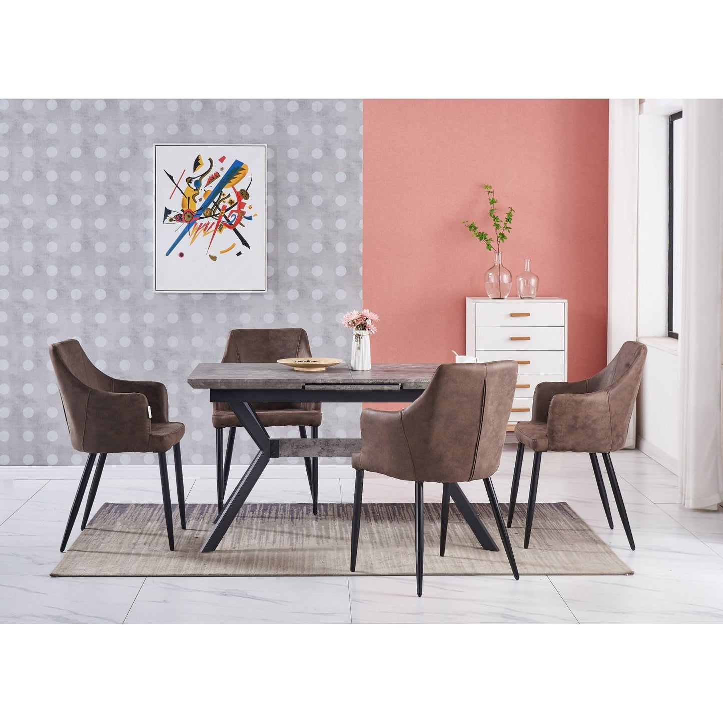 Zarah LUX faux leather chair PN Home