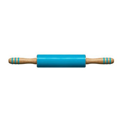 Zing Blue Silicone Rolling Pin House, Home & Garden