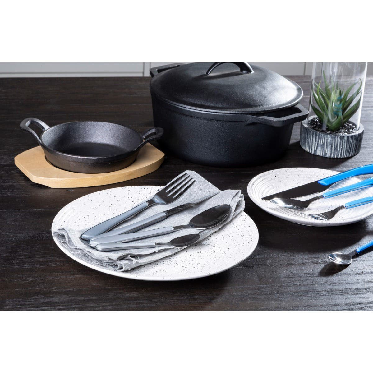 Zuma 24 Piece Multi Coloured Cutlery Set House, Home & Garden