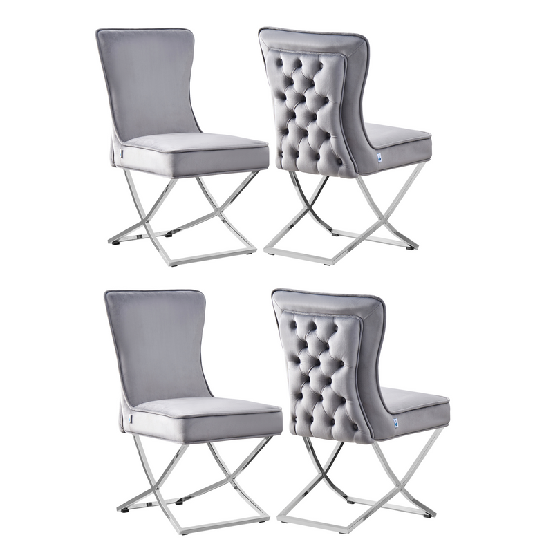 Trafalgar Velvet Dining Chair PN Home