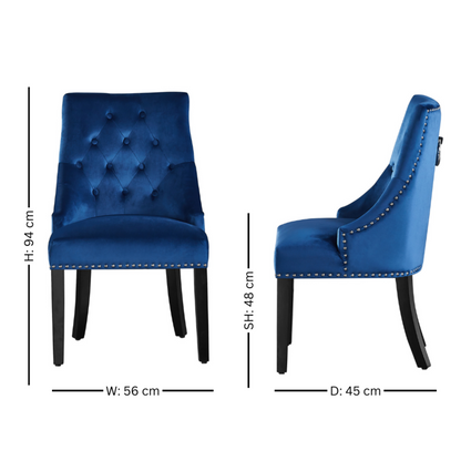 Windsor LUX Velvet Dining Chair PN Home