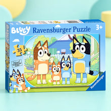 Bluey 35 Piece Jigsaw Puzzle – full product on a playful teal HHG background
