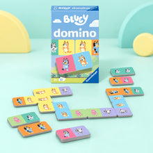 Bluey Dominoes shown in full on a pale teal studio background