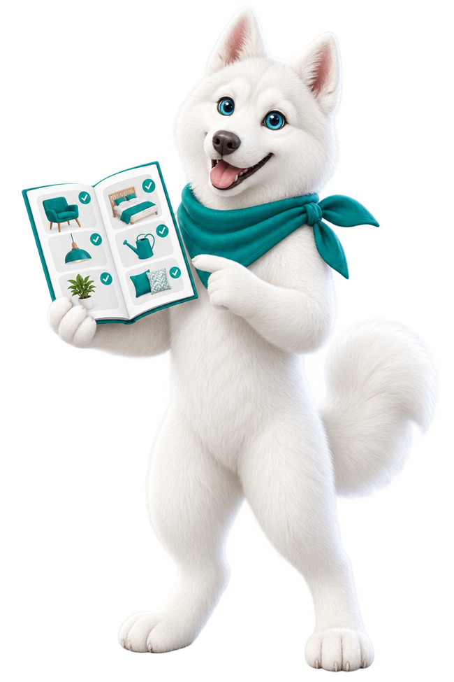 Buddy helping customers choose products