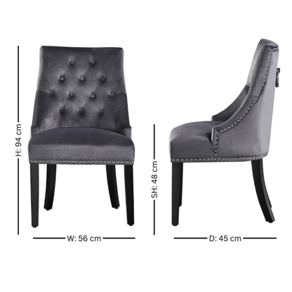 Windsor LUX Velvet Dining Chair PN Home