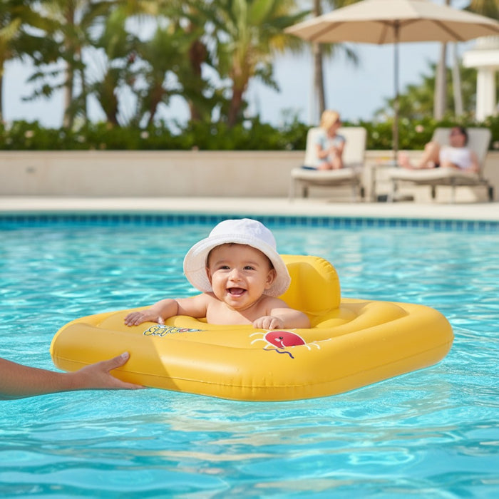 Wondersplash 3-Ring Baby Boat Square Float
