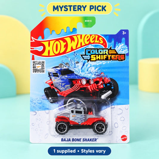 Hot Wheels Colour Changers - Mystery Pick shown in full on a pale teal studio background