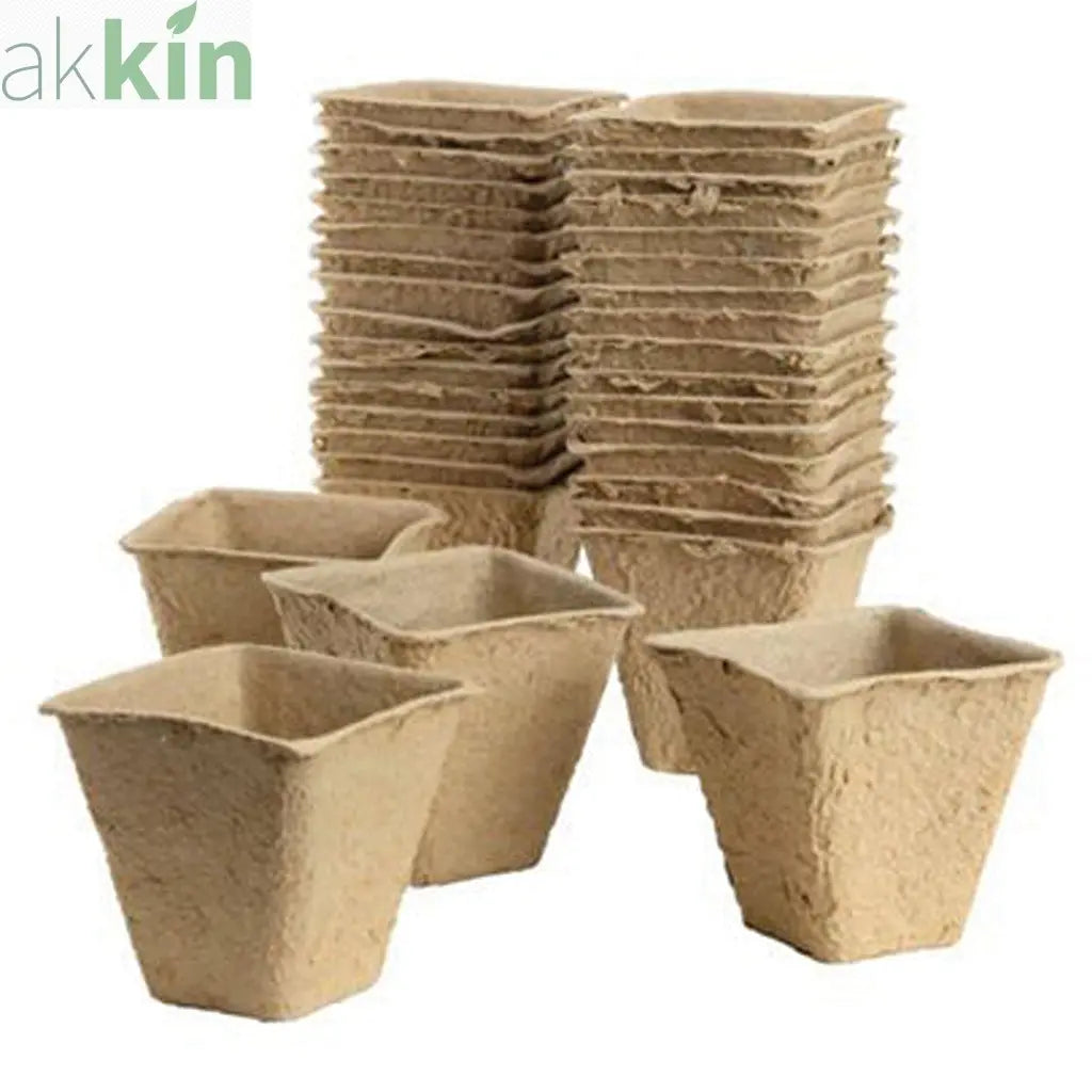 Gro-Sure Square Fibre Pots (6cm) One Click Plants