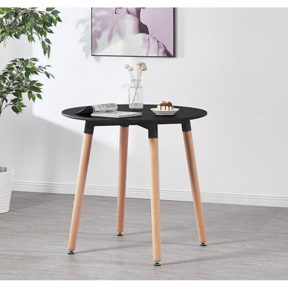 Jamie Halo Round Dining Table Set with 4 Chairs