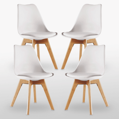 Jamie Halo Round Dining Table Set with 4 Chairs PN Home