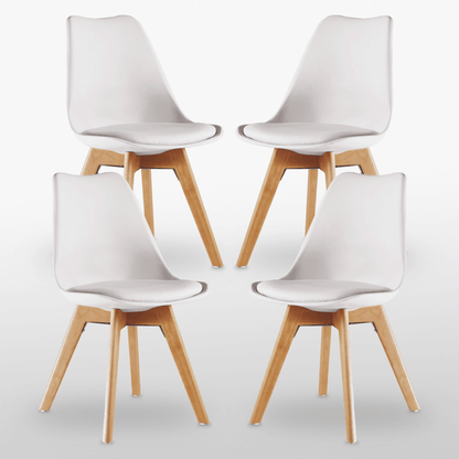 Jamie Halo Round Dining Table Set with 4 Chairs