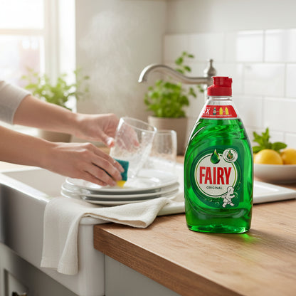 Fairy Washing Up Liquid Original 320ml Dish Soap For Brilliant Shine Every Time Always