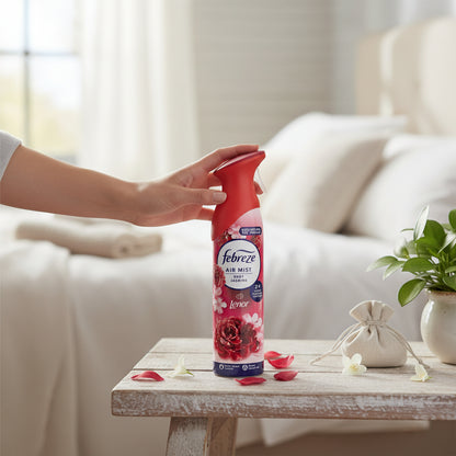 Febreze Air Freshener Spray 185ml Ruby Jasmine Odour Clear Technology Freshen Home Non Flammable
