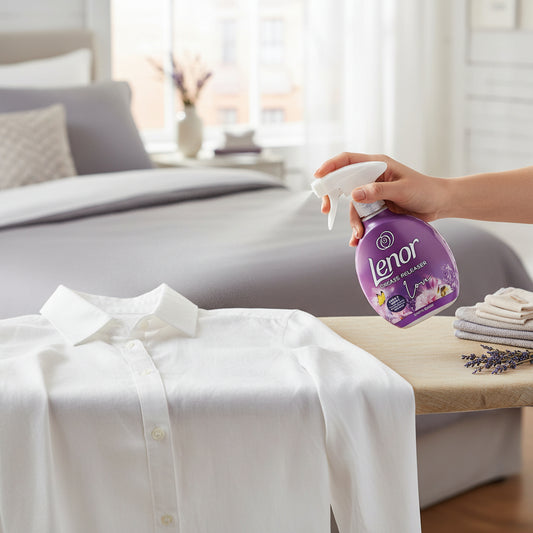 Lenor Crease Releaser 500ml Exotic Bloom Fabric Care Static Remover and Odour Eliminator for Easy Ironing