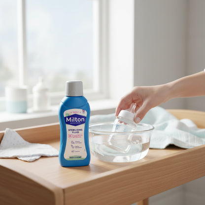 Milton Sterilizing Fluid 500ml For Baby Bottles Pacifiers Kitchen Utensils And Nursery Sanitation At Home