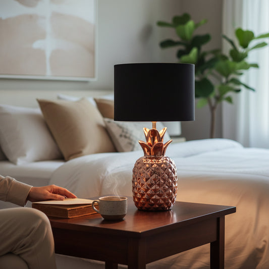Tiziano Pineapple Copper Ceramic Lamp