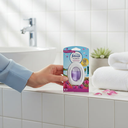 Febreze Bathroom Air Freshener Wildflowers Odourclear Technology Long Lasting Up To 50 Days One Push Button Activation
