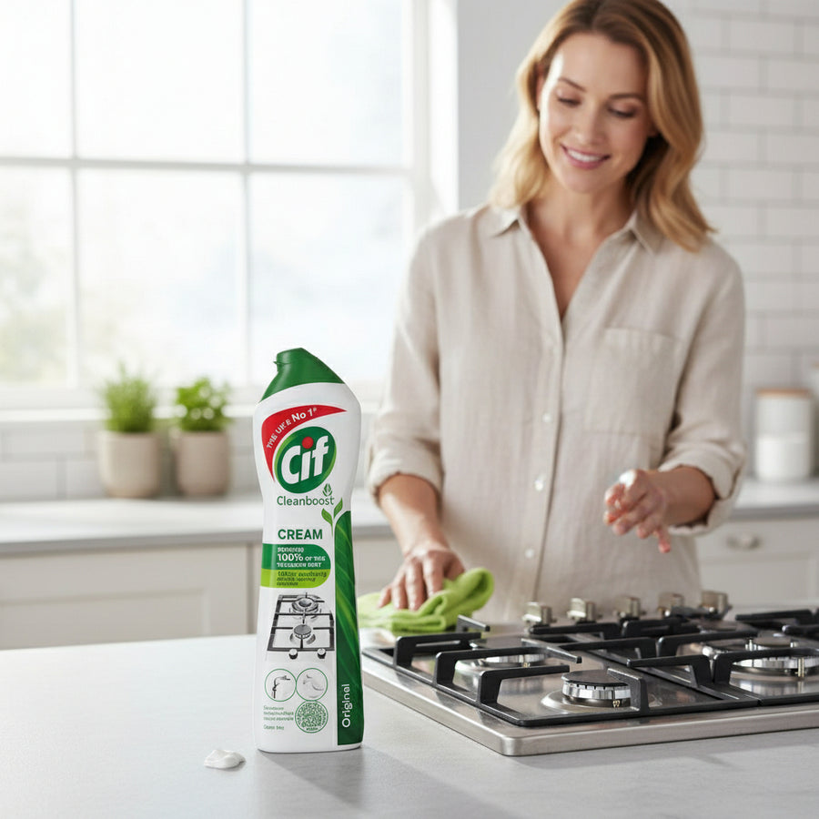 Cif Original Cream Cleaner 500ml Multipurpose Cleaner for Kitchen and Bathroom Surfaces