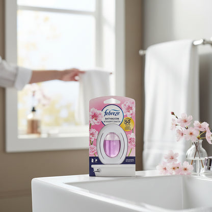 Febreze Bathroom Air Freshener Blossom And Breeze Scent Odor Eliminating Formula For Long Lasting Freshness