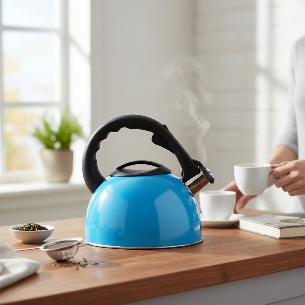 Blue 2500ml Whistling Kettle