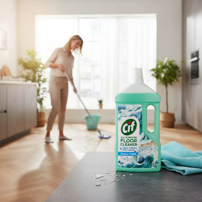 Cif Ocean Floor Cleaner 950 ML All Purpose Cleaner For Linoleum Vinyl Ceramic Tiles