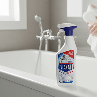 Viakal Limescale Remover Spray 500ml Quick Action Descaler for Kitchen and Bathroom Limescale Removal Sparkling Shine