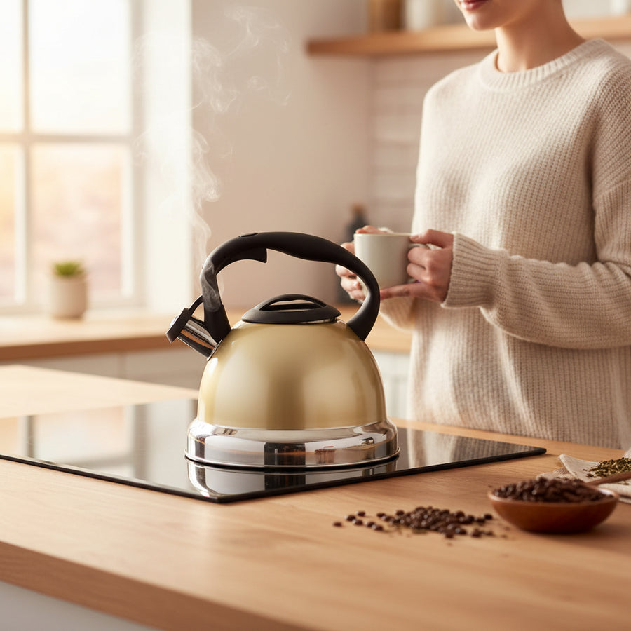 Light Gold 3000ml Whistling Kettle