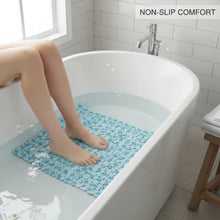 Pebble Blue Square Bath Mat  H1 x D54 x W54