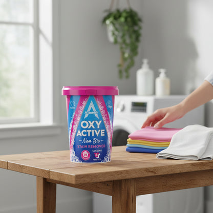 Astonish Oxy Active Stain Remover Powder 625g Oxygen Based Laundry Cleaner For Whites And Clothes
