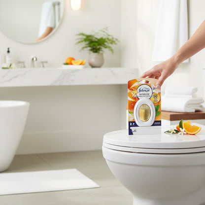 Febreze Bathroom Air Freshener Citrus and Verbena Scent Long Lasting Freshness With Odor Control