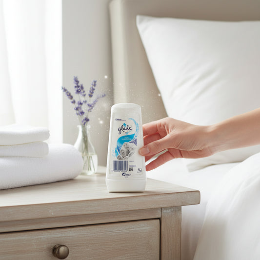 Glade Linen Fresh Solid Air Freshener 150g Odor Eliminator For Home Fragrance Long Lasting Freshness