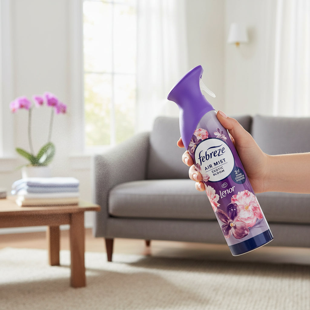 Febreze Air Spray 185ml Exotic Bloom OdourClear Technology Fights Odours And Freshens