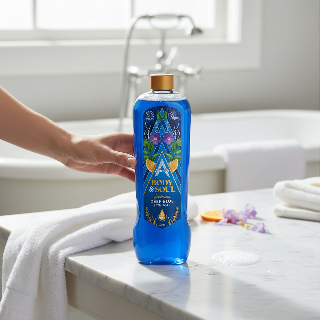 Astonish Bath Soak Deep Blue 750ml Cruelty Free Dermatologically Tested Vegan