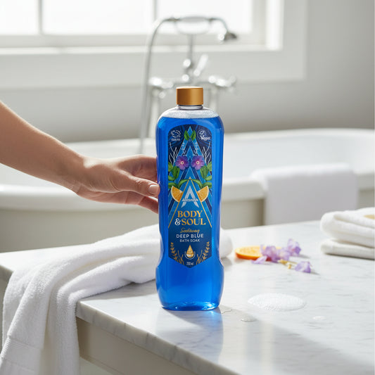 Astonish Bath Soak Deep Blue 750ml Cruelty Free Dermatologically Tested Vegan