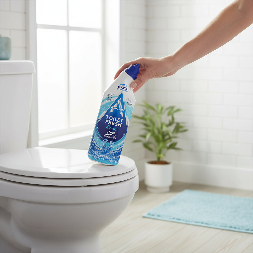 Astonish Toilet Fresh Ocean Scent Toilet Cleaner 750ml Long Lasting Freshness For Bathrooms Daily Use