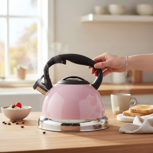 Pink 3000ml Whistling Kettle