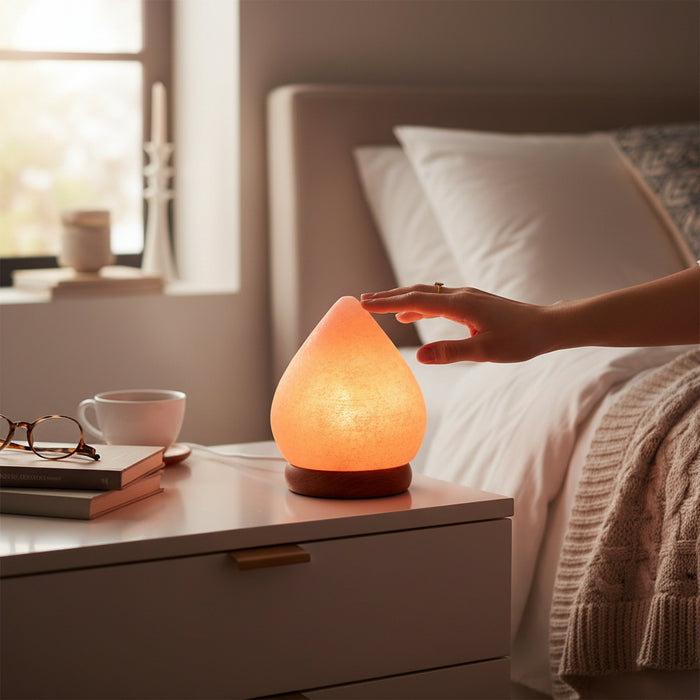 Nepal Teardrop Salt Lamp 13cm