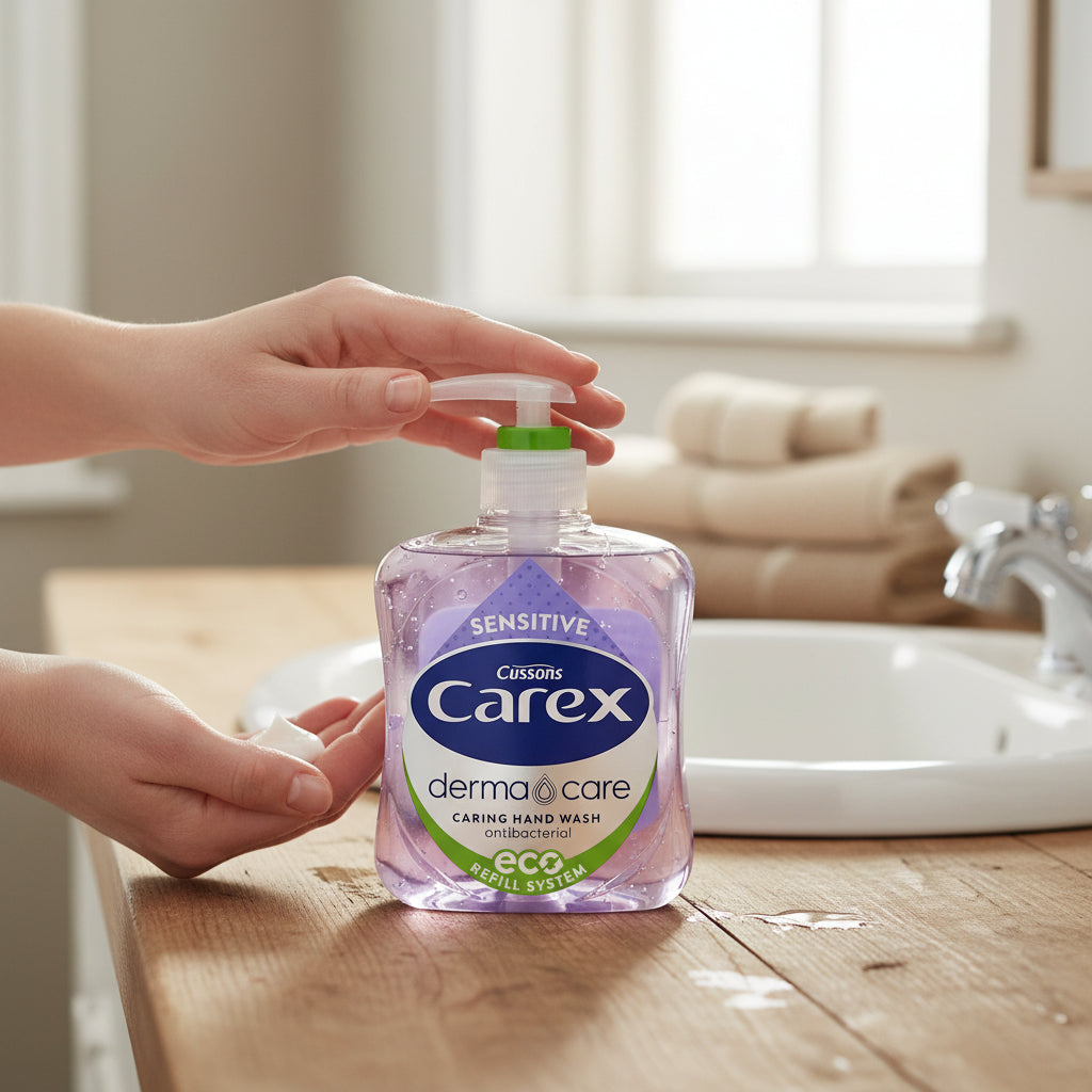 Carex Handwash Sensitive 250ml Gentle Formula For Sensitive Skin